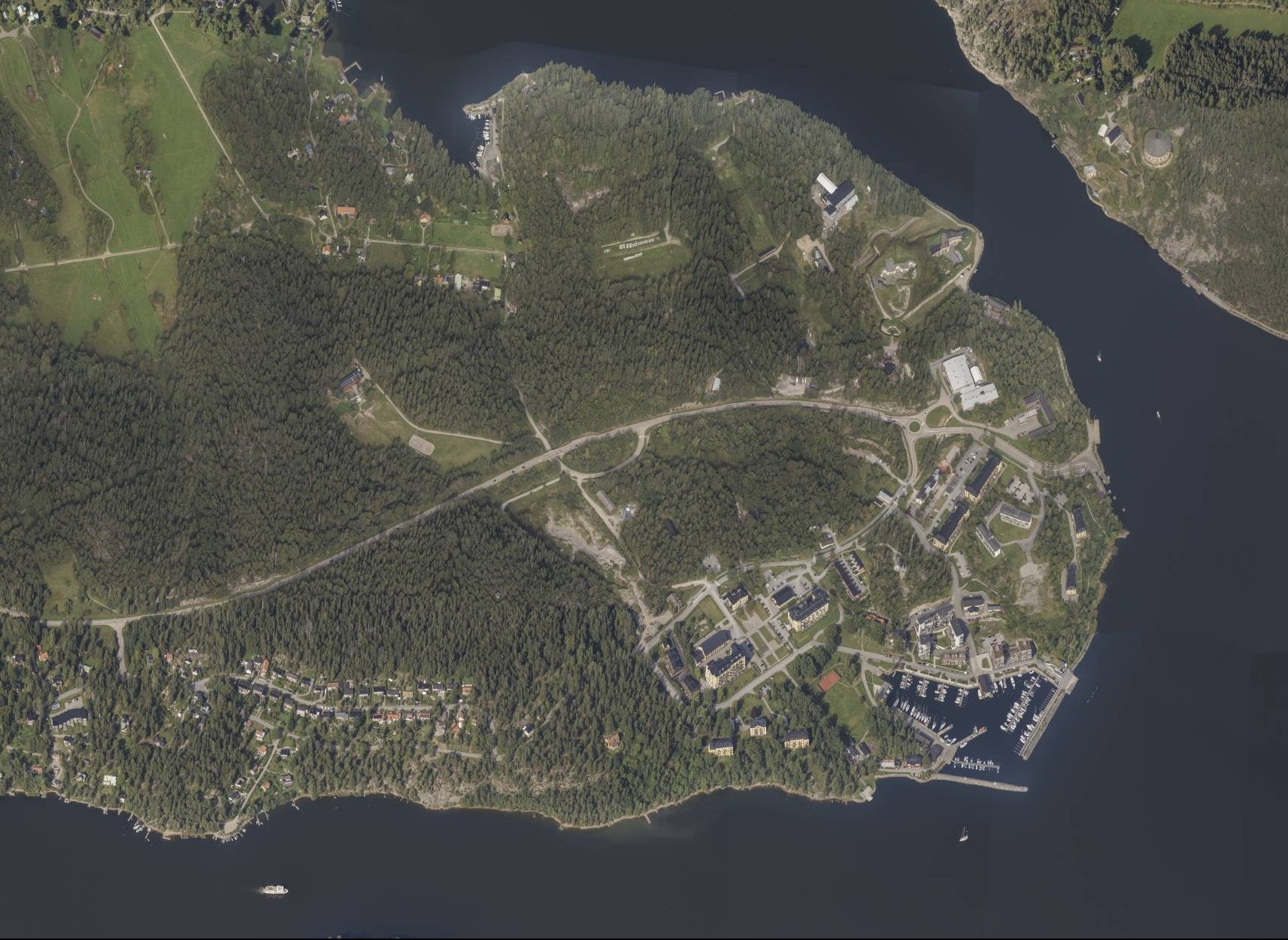Flygbild över östra Rindö